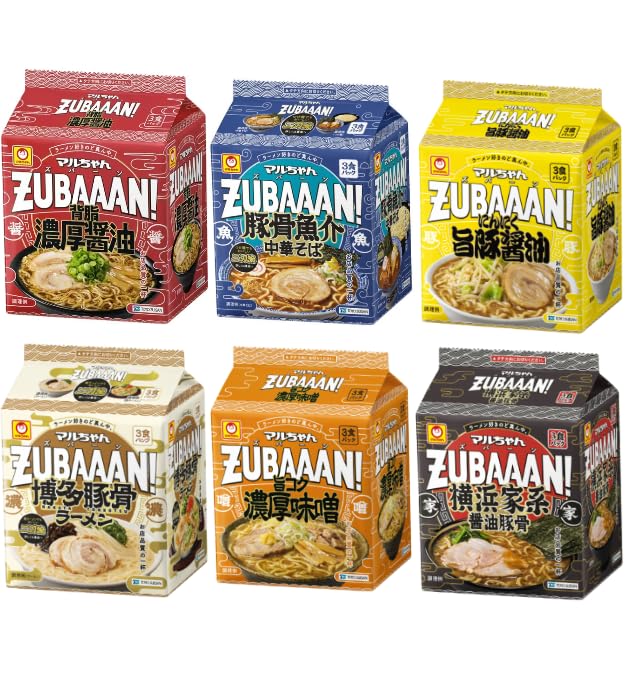 

Порции Маручан Включает 1 соевый с богатым свиным жиром 1 насыщенный 1 чесночно-свиной соевый и 1 соевый со свиным костным бульоном Хаката Тонкоцу соевый со свиным костным бульоном рамен соевая свинина