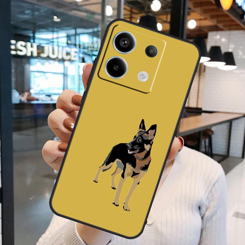 German Shepherd Dog Case For Xiaomi Redmi Note 11 9 10 12 13 Pro Plus 9S 10S 11S 12S Remdi 13 12 C 9C 10C Cover