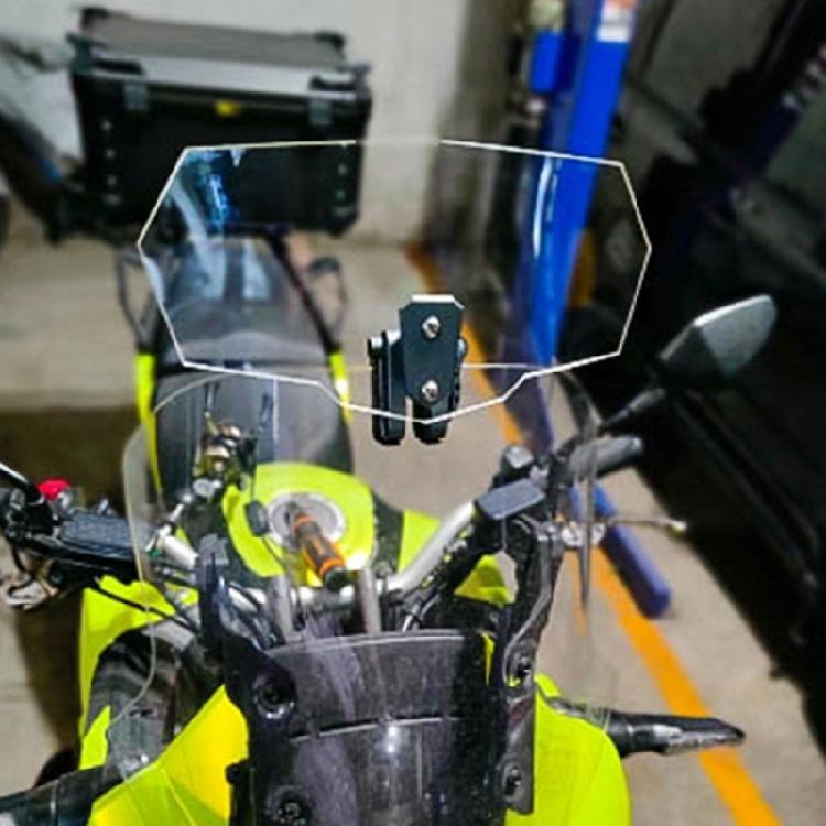 Upgrade Motorcycle Windshield Extension Universal Adjustable Clip-on Windscreen