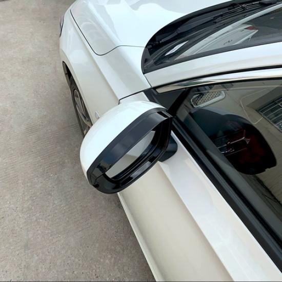 For Honda Civic -2025 Bright black Mirror Rain Eyebrow Cover