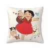 Heidi Peter And Grandpa Family Cushion Cover Soft Alps Mountain Pillow Case Sofa Car Square Pillowcase Living Room Decoration