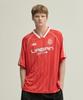 URBANDTYPE Retro Striped Soccer Jersey T-Shirt_Red
