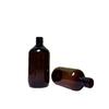 300/500ml Brown Plastic Pump Bottle for Shower Gel, Shampoo, Lotion, or Hand Sanitizer.
