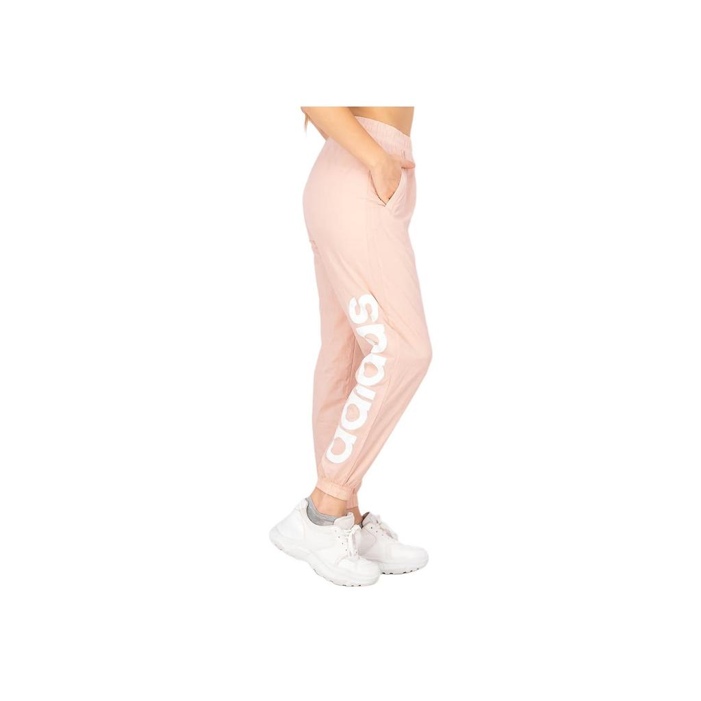 Adidas Breathable Windproof Comfortable Fashionable Knitted Sports Pants Women Bottoms Pink H36712