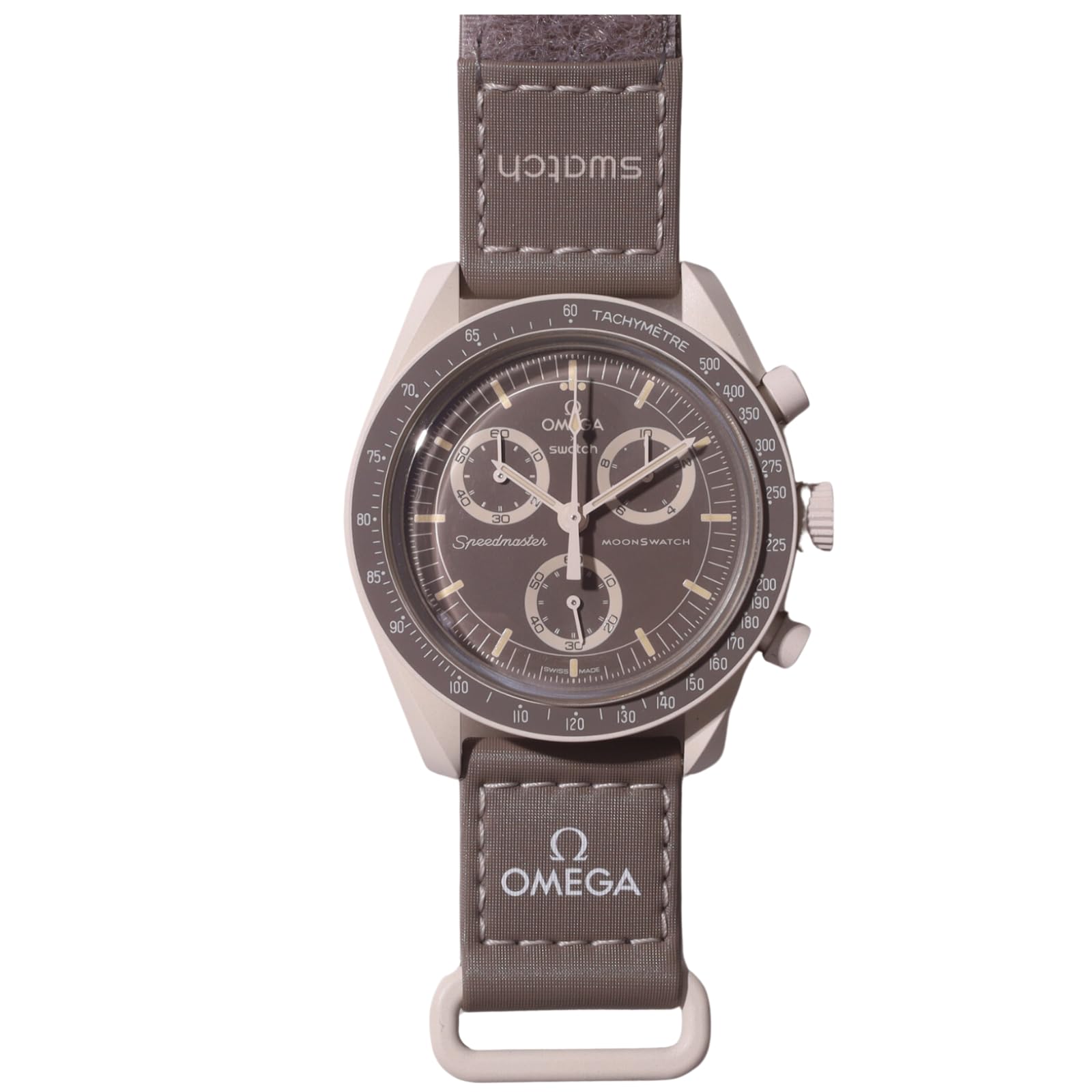 

OMEGA SWATCH Earth Desert Watch Omega Swatch Collaboration Genuine Box Speedmaster Model Mission Watch SWATCHOMEGA Collaboration Waterproof Mission коричневий