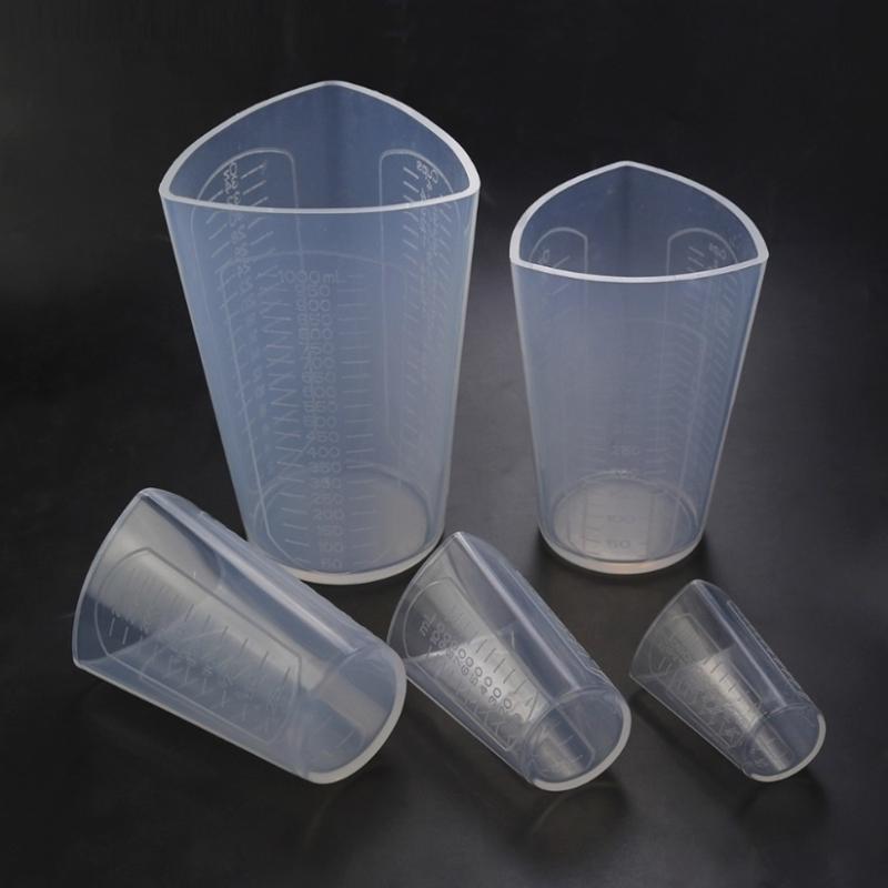 50Ml-1000Ml Silicone Triangle Graduated Measuring Cup Liquid Container Epoxy Resin Making Tools Accessories Silicone Molds