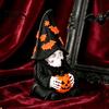 Mysterious Bookshelf Ornaments Halloween Skeleton Wizard Figurine, 3D Printed Gothic Statue with Retro Home Decor Pumpkin& Bat Hat, And Tabletop