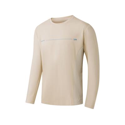 Retro Casual Series Comfortable Letter Knit Long Sleeve T-Shirt Men Tops SA3250LT11G-WT047