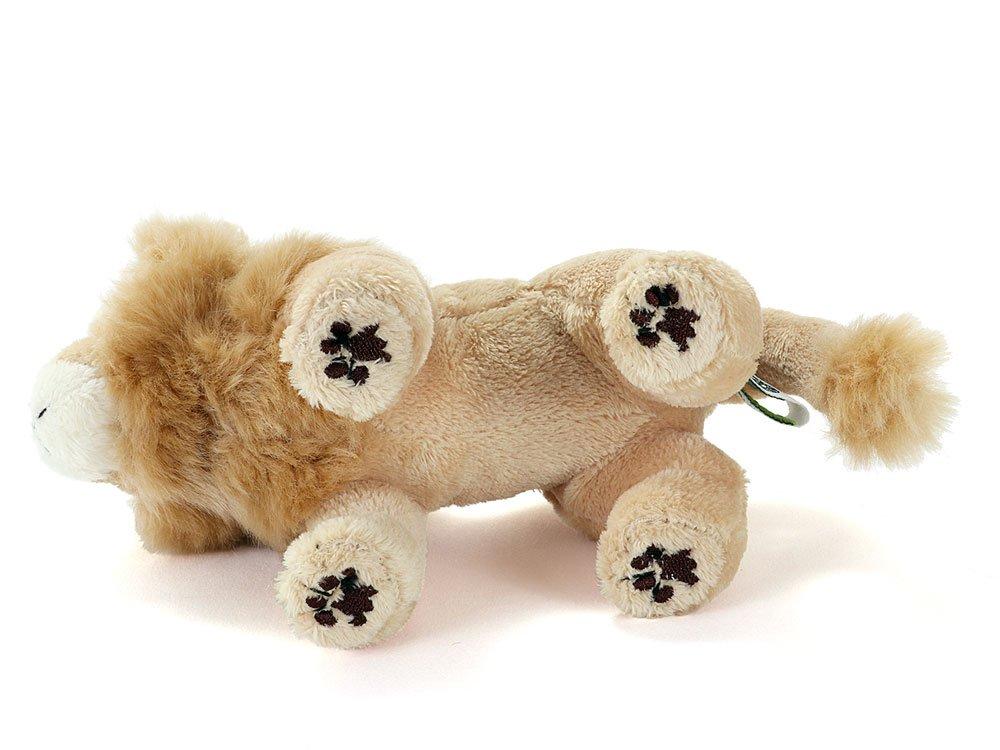 COLORATA Löwe Plüsch Maskottchen (Realistisches Wildtier mit Kette) Niedlicher Tier Schlüsselanhänger Puppe Geschenk (Zweimal getestet)  Weihnachtsgeschenk