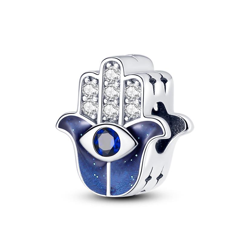 Newcopper Sparkling Zircon Devil'S Eye Horus' Eye Best Wishes Lucky Charms Beads Fit Pan Original Bracelets Diy Jewelry