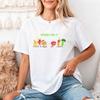 Cartoon Vegetables Tug of War Veggies Win Women Tshirt Tomato Carrot Broccoli Hamburger Chips Red Pepper Daily Casual Tee