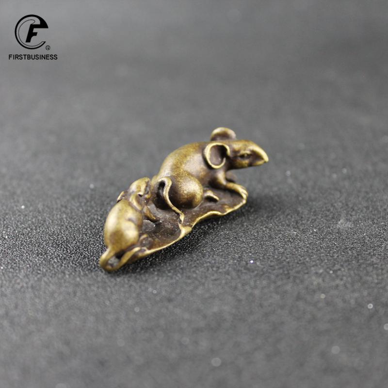 Antique Bronze Wealth Rats Longevity Statue Pure Copper Figurines Ornaments Home Decor happy family mother 's love never changes
