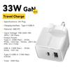 Essager 33W ammonifisert hjemmereiselader USB A + C