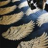 1 Pair Silver Sequins Wing Patch for Clothing Applique for Jeans DIY Accessories Cute Sew On Patches Decoration