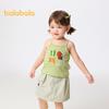 Balabala Girls' Casual Summer Vest Set