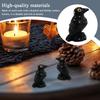 Miniatur Krähen Skulptur Halloween Harz Krähen Figur Ornament 50 Stück Escape Room Realistische Szenen Requisiten Dekoration Für Veranda