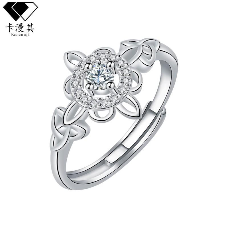 Adjustable Celtic Knot Ring Women Gold Plated Boho Minimalist Fashion Statement Jewelry