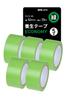 APM Japan Removable Economy Masking 50mm X Pack of 5 Tape, All-Purpose, Green, 25m, [Masking Tape]