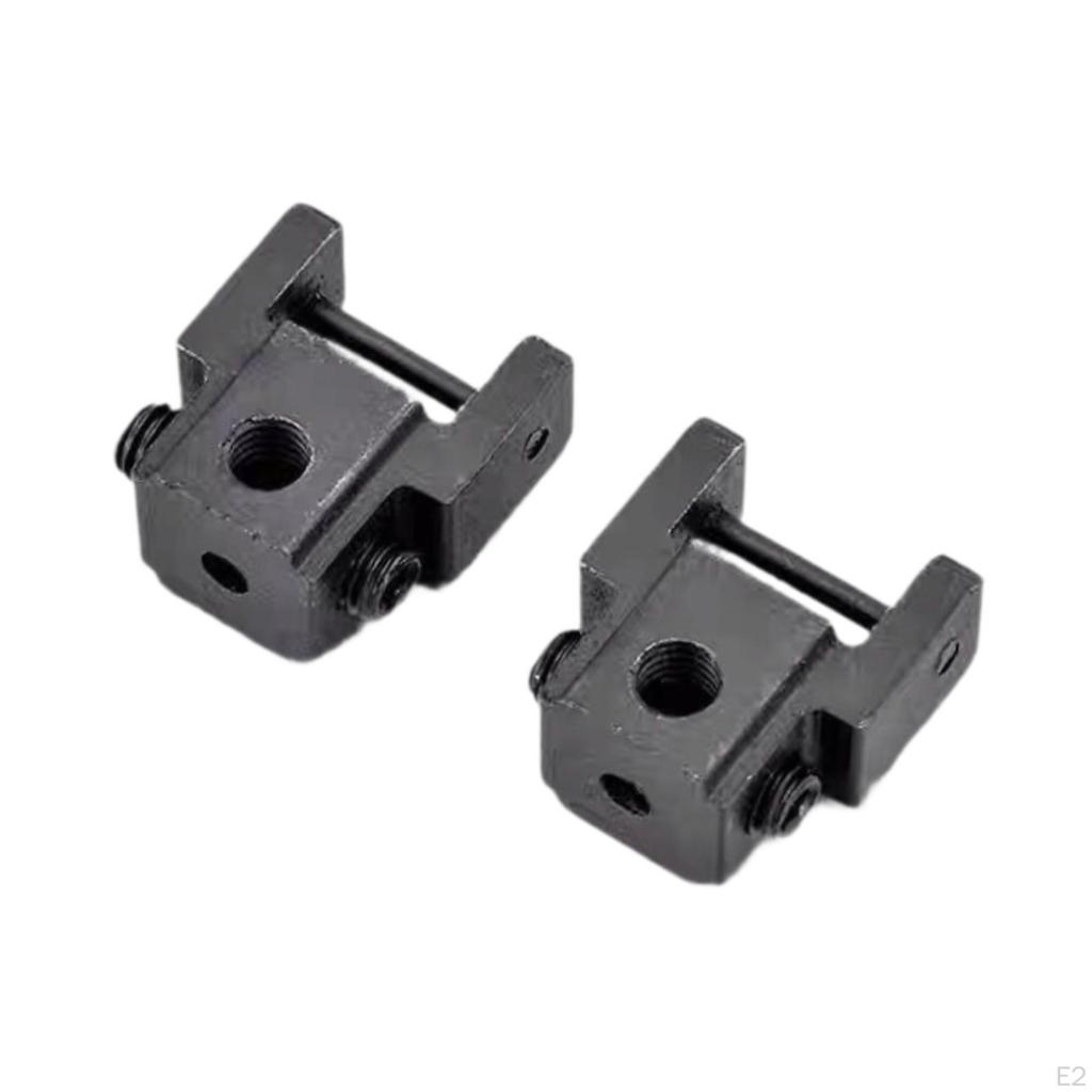 2x Scroll Saw Clamp Holder Spindle Less Adapter Professional Replacement Black Heavy Duty Easy To