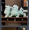 Large Pixiu Jade Ornament Pair for Home, Office, or Store Decor
