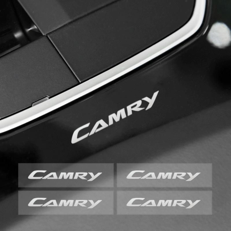 AOZ1 Car Window Wiper Stickers Metal Emblem Car Logo Sticker for Toyota Camry Auto Decor Accessories