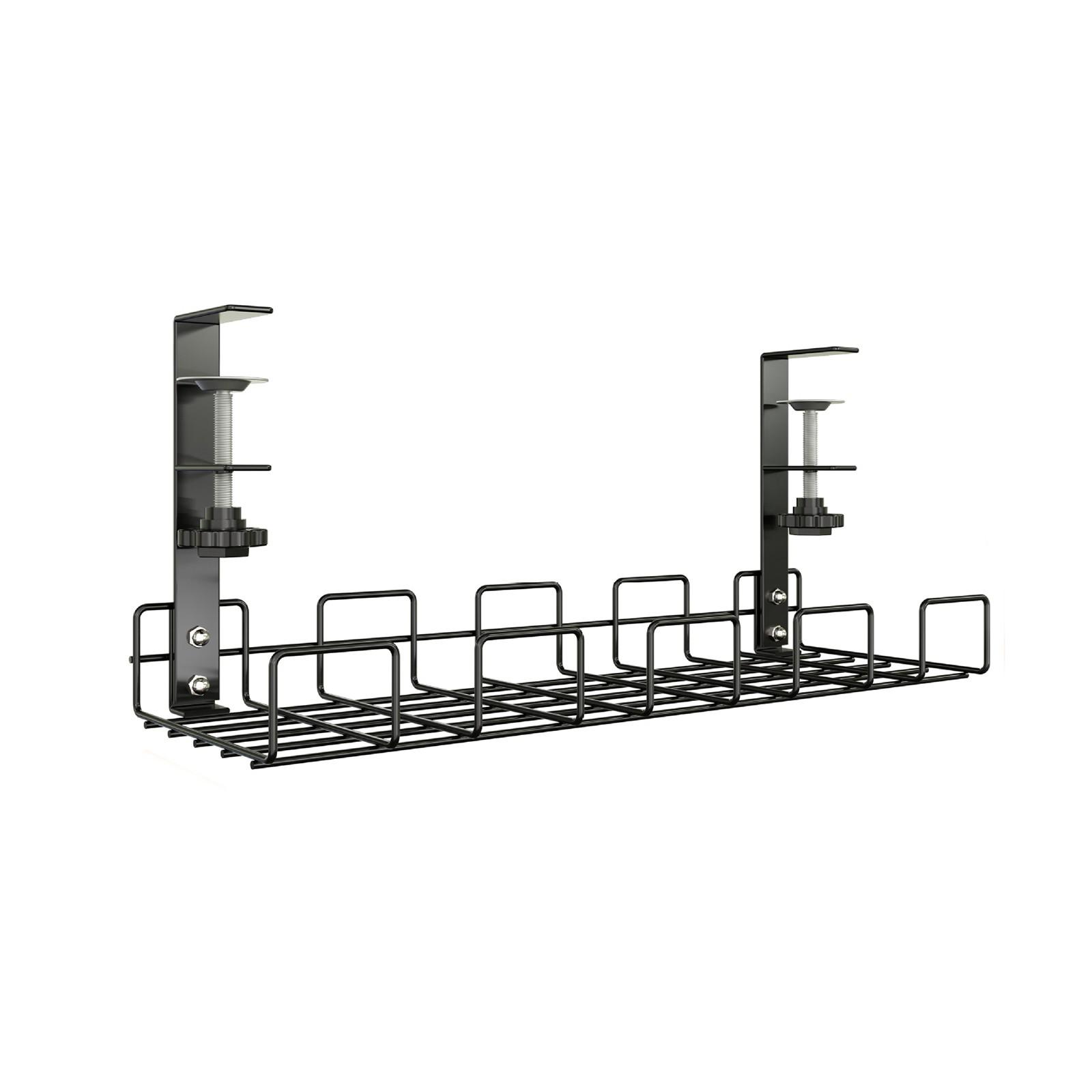 

Стол под стеллажом для хранения на рабочем месте Стол под столом Шкаф для подвешивания без сверления One Size чёрный