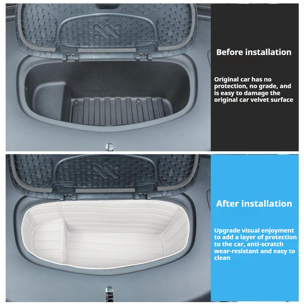 Fit For IM6 LS6 Zhiji LS6 Car Front Trunk Mat Front Hood Trunk Lower Layer Storage Box Organizer Auto Modification Decoration