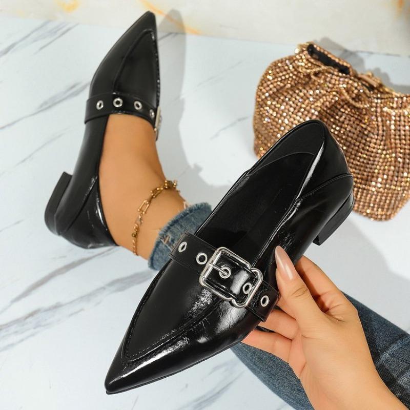 2025 Retro Fashion Flat for Women New High Quality Pointed Tip Leather Shoes Casual Trend Hot Selling Women's Single Tabis Shoes