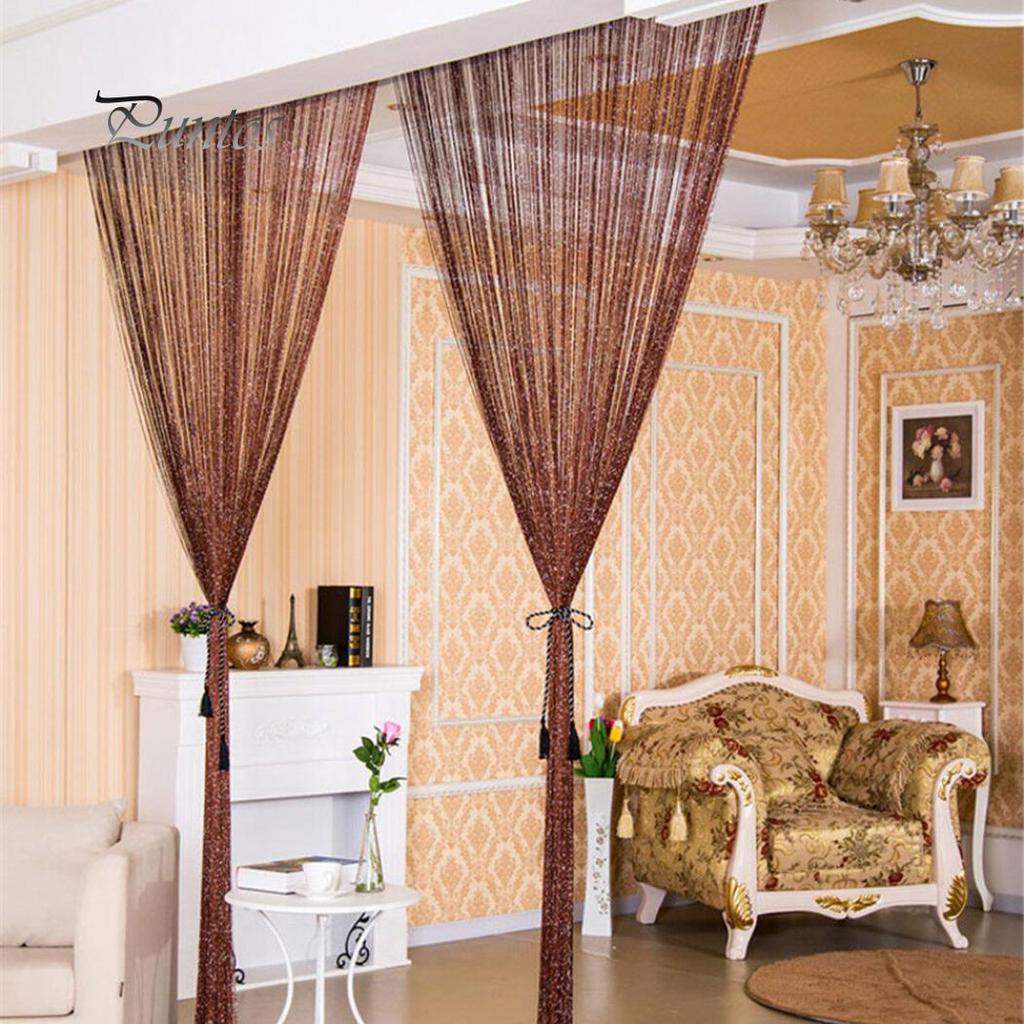Clean Products Korálkový Flash strapec Lesklý reťazec Záves Dvere Okenný rozdeľovač Home Decor
