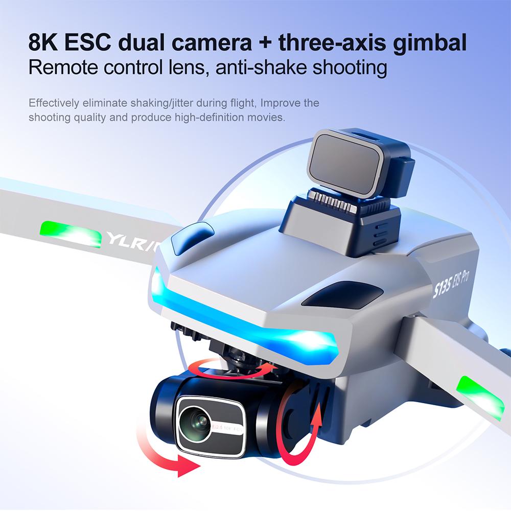 New S135 8K HD camera Drone 5G FPV GPS Return 360° radar avoidance avoidance Profesional Brushless Motor Quadrotor Dron Gift