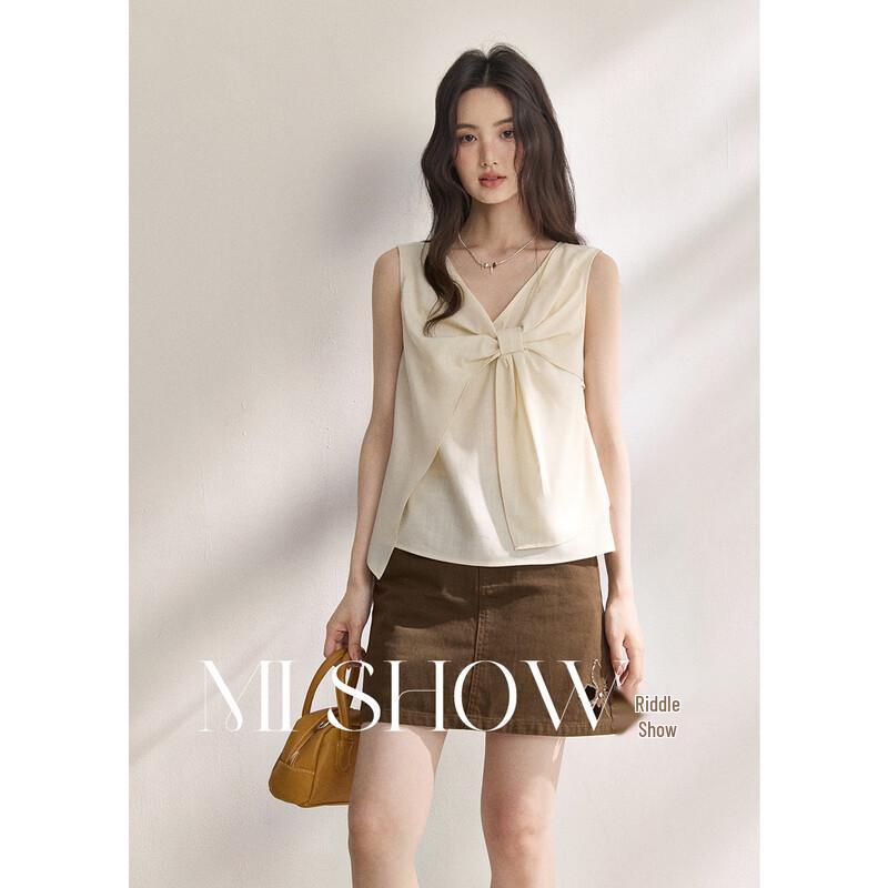 Lyocell Tencel Double-Wear Bow Top L