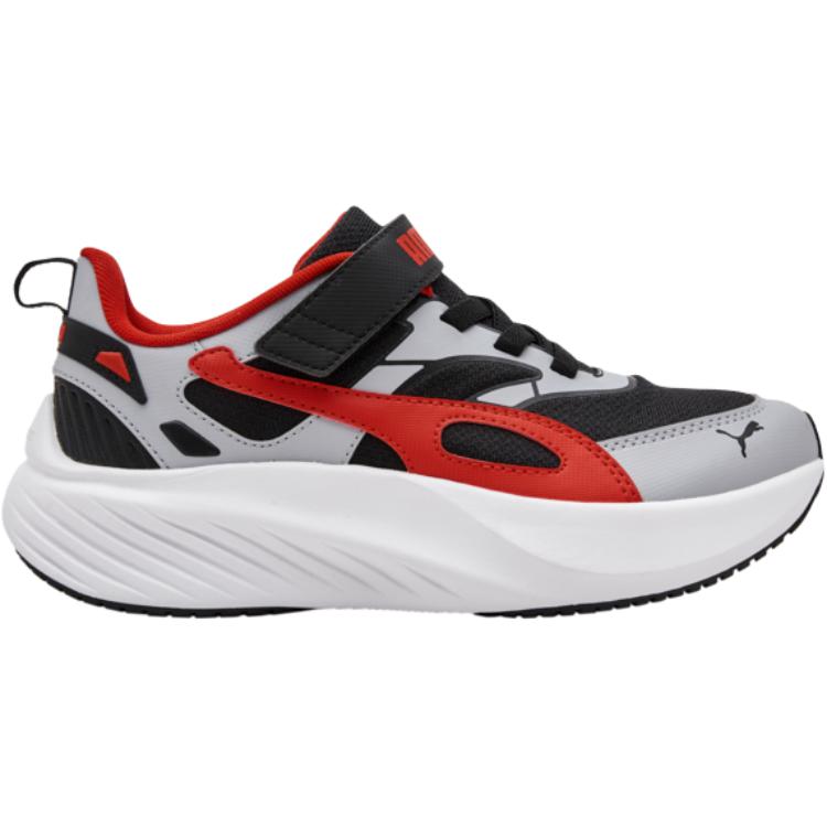 Puma Pounce Lite Fabric Comfortable Versatile Durable Rebound Low-Top Casual Shoes Kids Sneaker Red 404691-01