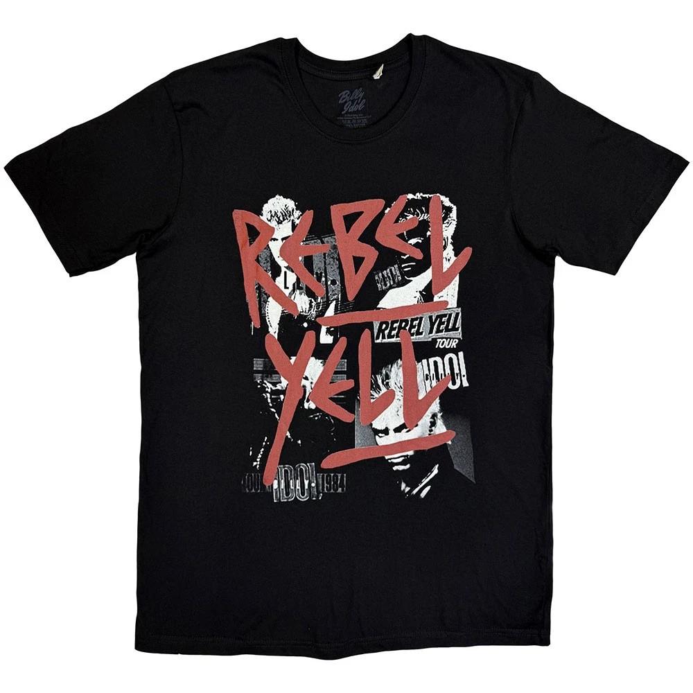 Billy Idol Tour 1984 100% Cotton T-shirt Mens Womens Tees Top 4XL