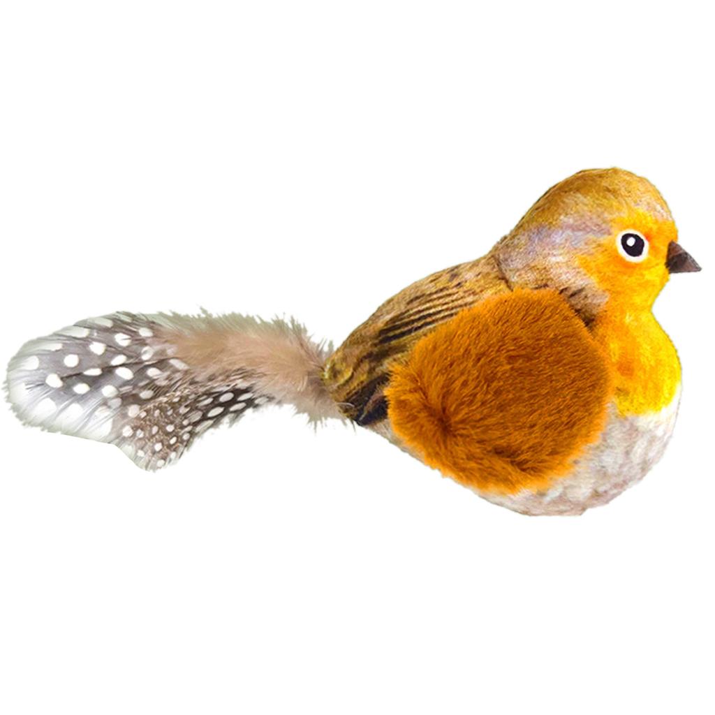 Cat Interactive Toy Simulation Birds Shape Cat Toy Funny Teasing Cute Cat Toy Indoor Cute Toy with Realistic Bird Sounds