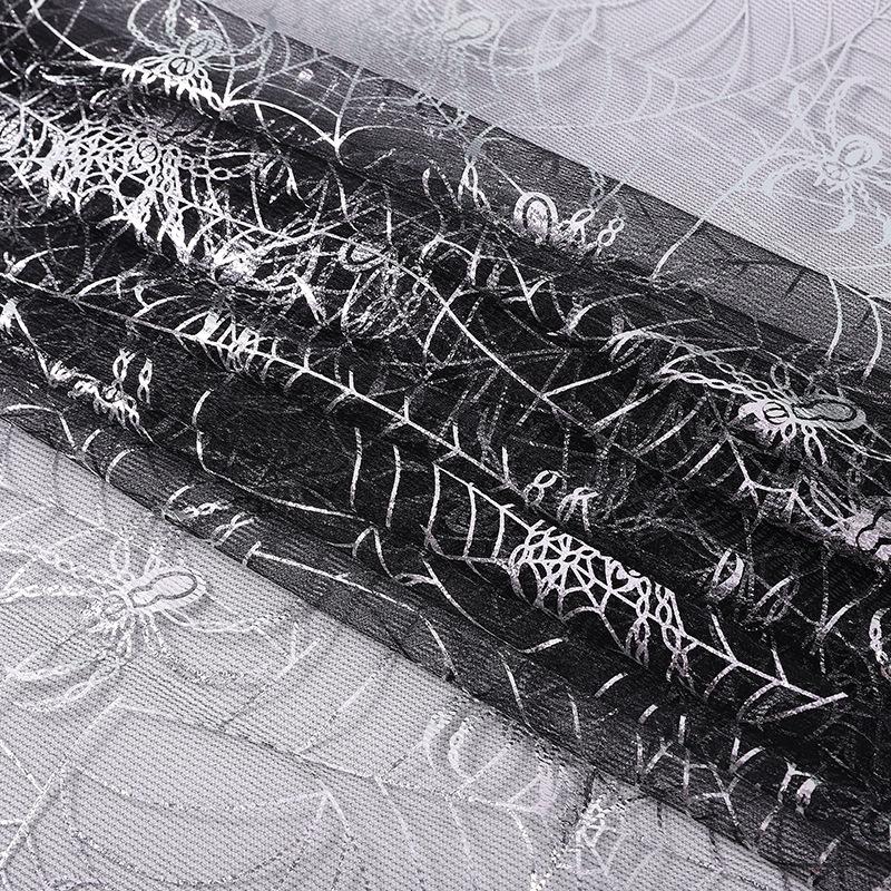 Red Spiderweb Halloween Mesh Fabric: Toy Hat & Cape Decoration