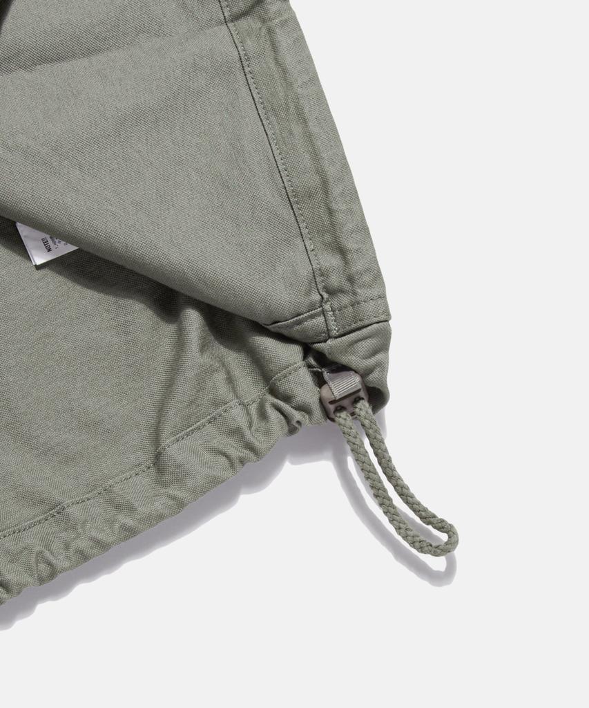 ESPIONAGE Cotton Oxford Henley Shirt Gray