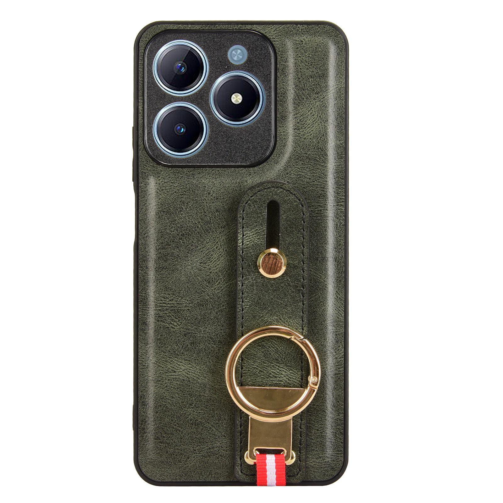 

Чехол для телефона Realme Note60 4G Realme Note 60 Чехол-браслет Ретро Realme Note60 зелёный