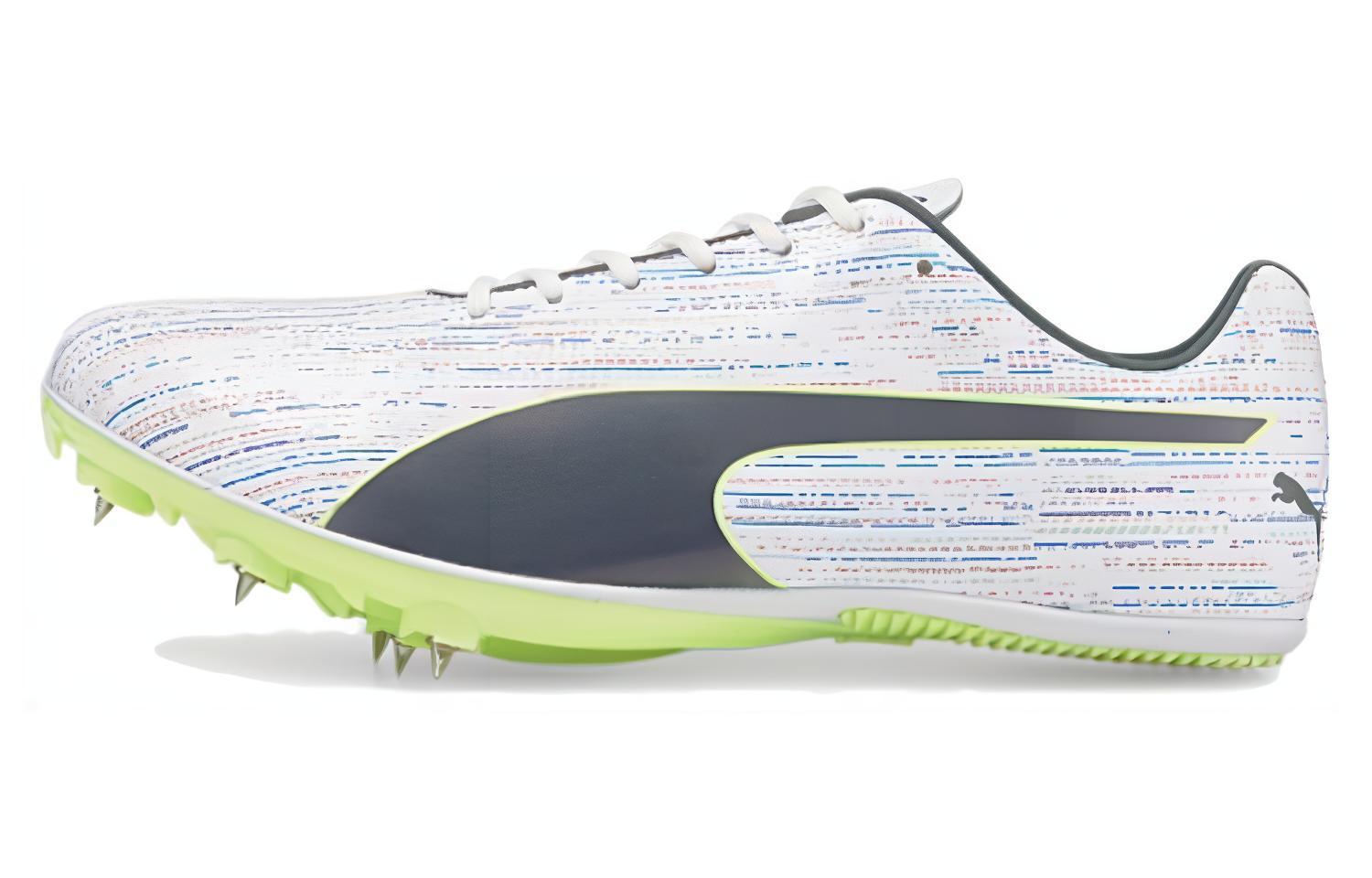 PUMA EvoSPEED Sprint 13 Амортизация, Износостойкие Низкие Беговые Кроссовки Мужские Желтый Белый 376322-01 40.5