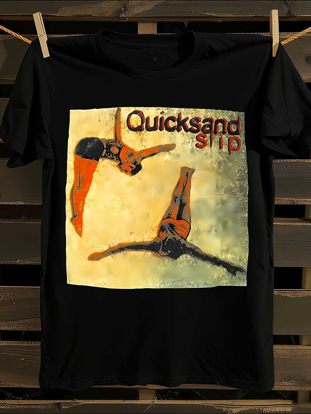 

Unisex Quick Sand Dancing Figure Print Soft T-Shirt S
