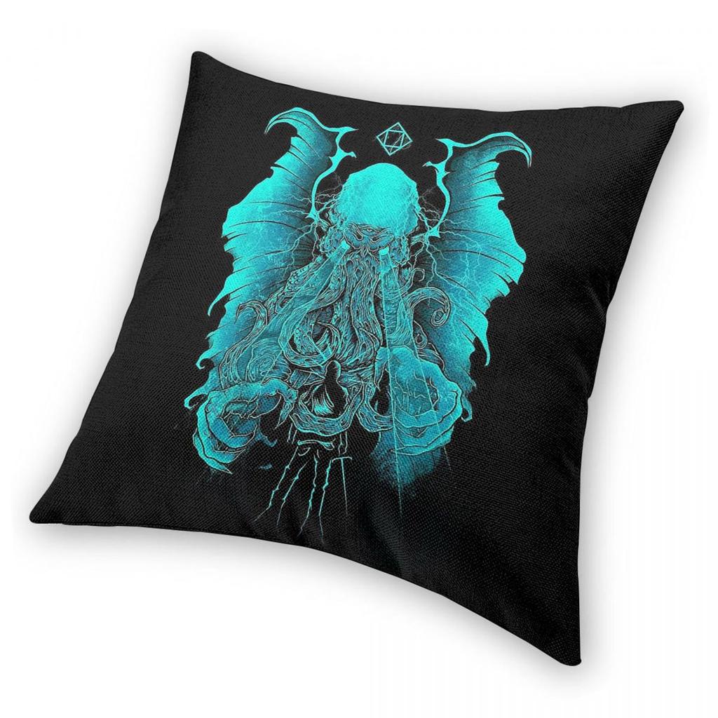 Cthulhu Monster Creature Square Pillowcase Polyester Linen Velvet Creative Decorative Pillow Case Sofa Seater Cushion Cover 18"