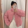 Winter Corduroy Short Cotton Jacket for Female Students Loose Thickened Warm Cotton Jacket for Coat Cotton Jacket
