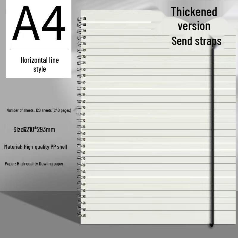 Thick A5/B5 Grid Notebook for Junior & Senior High: Large, Durable, Simple Design