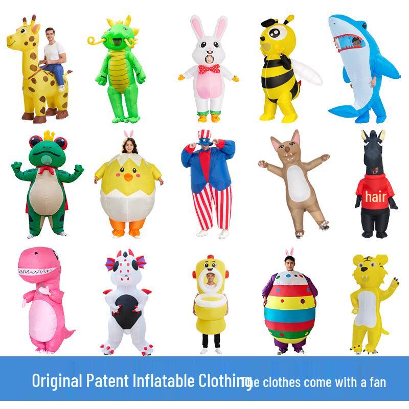 Inflatable Adult Mascot Costume for Creative Dance and Pranks