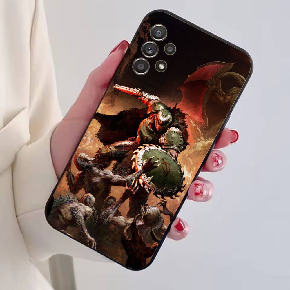 Custodia GamePhone W-Warhammer 40k Per Samsung S25,S24,S21,S22,S23,S30,Ultra,S20,Plus,Fe,Lite,Note,10,Copertina Nera