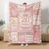 20Th Birthday Celebration Customize Your Name Blankets Comfortable Soft Lightweight Allseason Multipurpose Blanket For Picnics Sofas Offices Beds