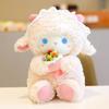 Soft Angel Sheep Plush Toy Adorable Fluffy Stuffed Doll Sweet Sleep Companion Perfect for Girls Birthday Gift Nursery Decor