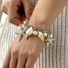 Bohemian Starfish Conch Pearl Necklace Exaggerated Beach Vacation Wind Shell Single Circle Accessories