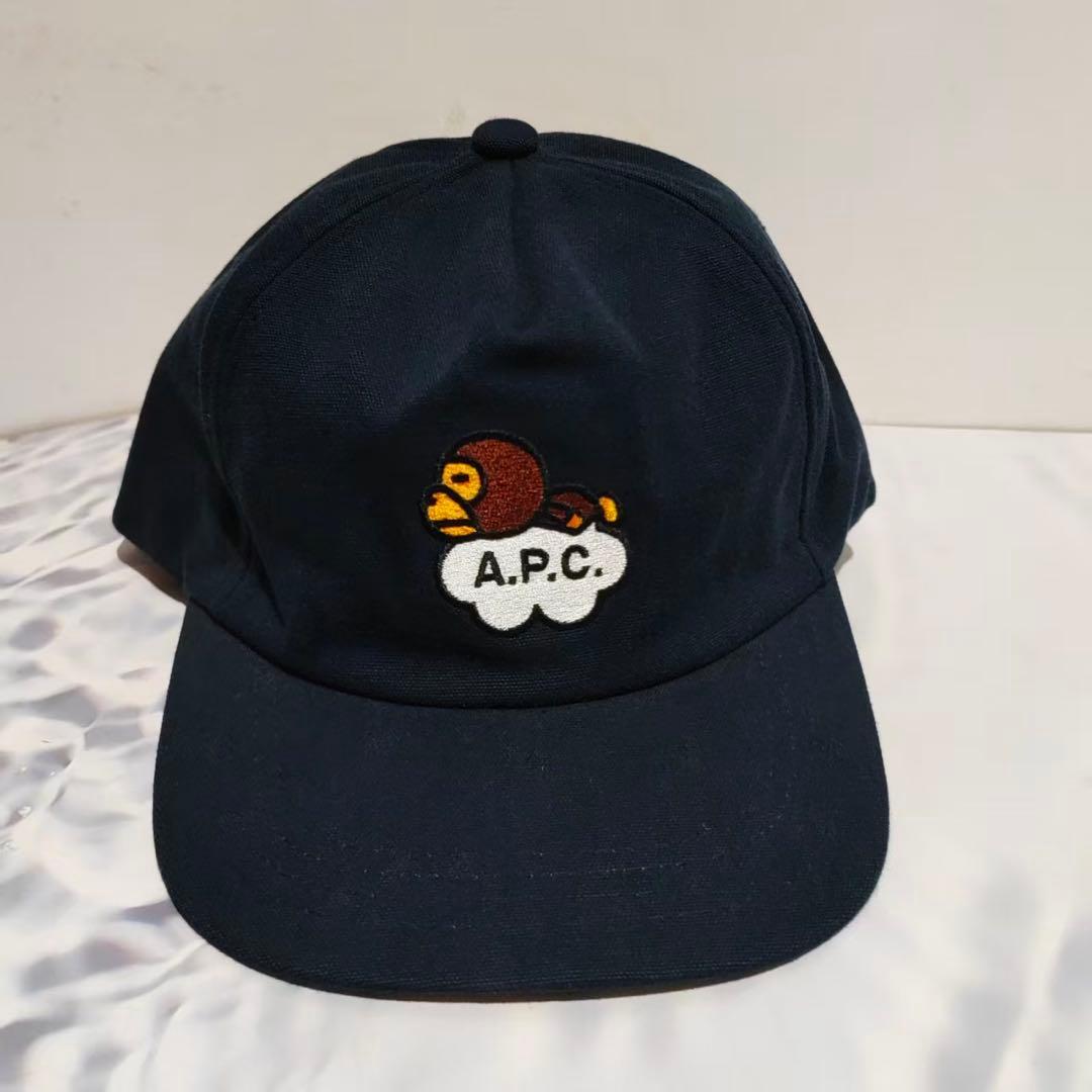 Used BAPE X A.P.C. Cap Navy