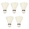 5pcs LED Badminton Shuttlecocks Dark Night Glow Birdies Lighting Switch Control Elastic Goose