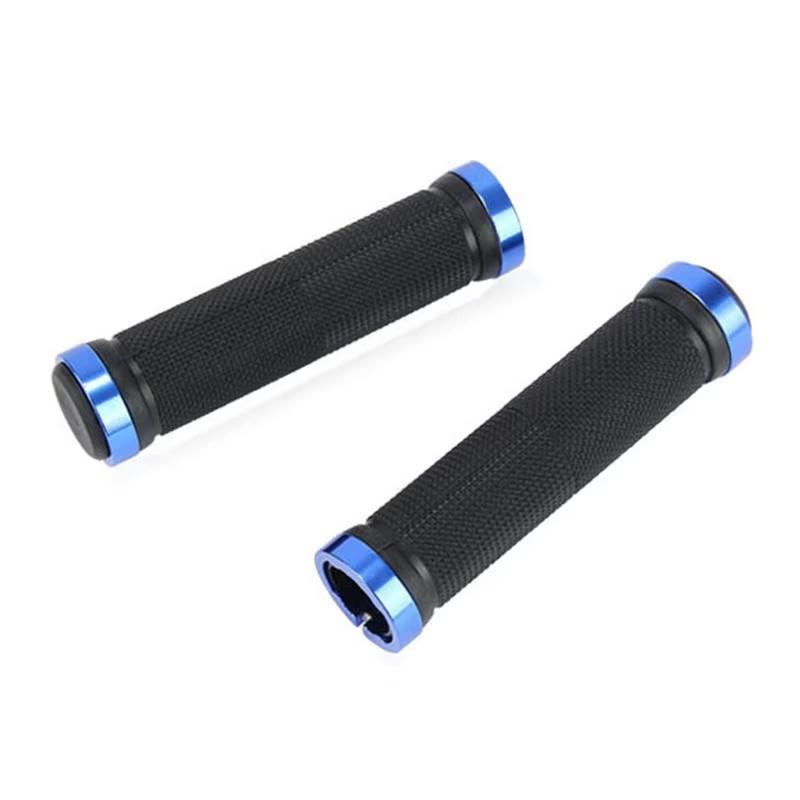 Bicycle Handlebar Grips Aluminum Alloy Double Lock-On Anti-Slip Rubber for MTB Fixed Gear Bike